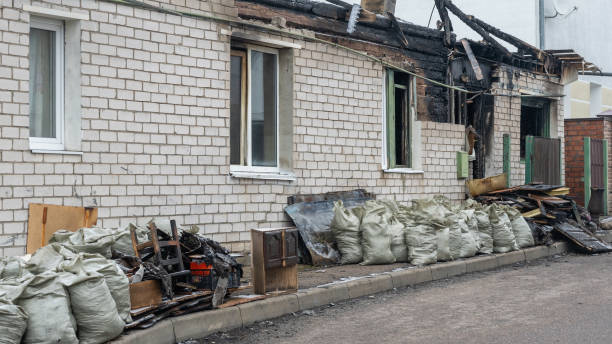 Professional Fire Damage Removal technician working in Arnold, MD